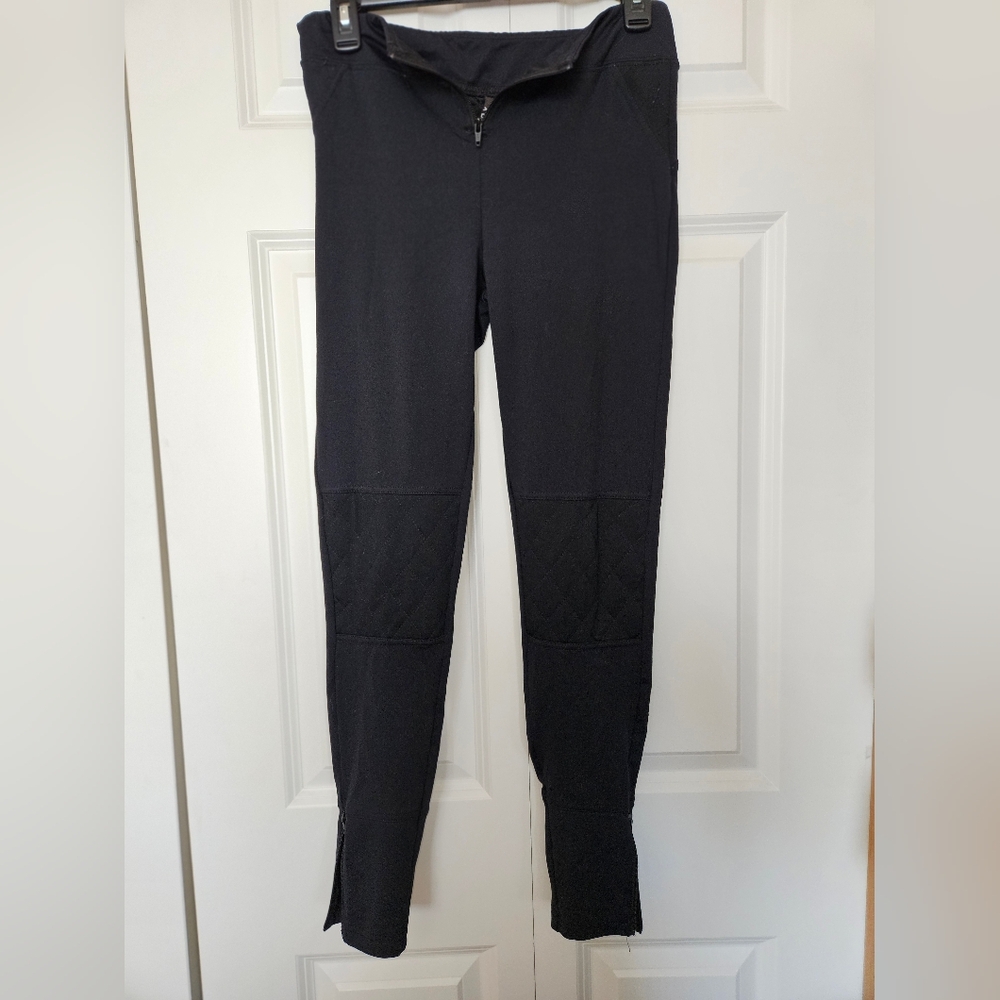 Fox Black Quilted Panel Leggings